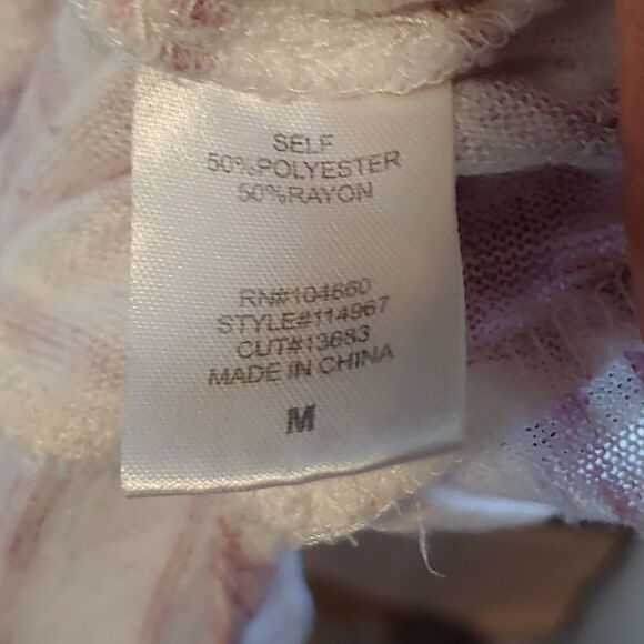 Chloe K Striped Racerback Tank Top Sz M - Picture 6 of 6